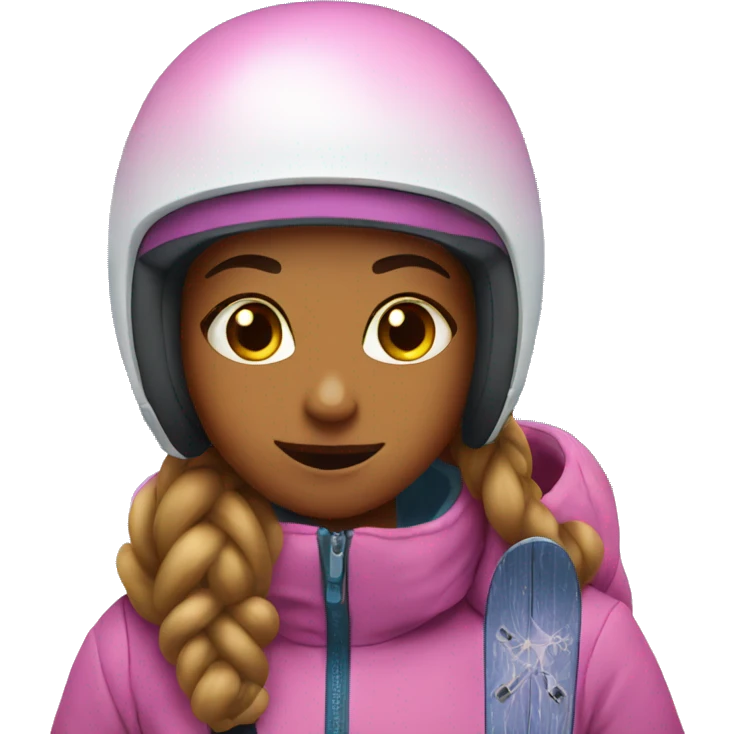 Sweet girls skiing emoji