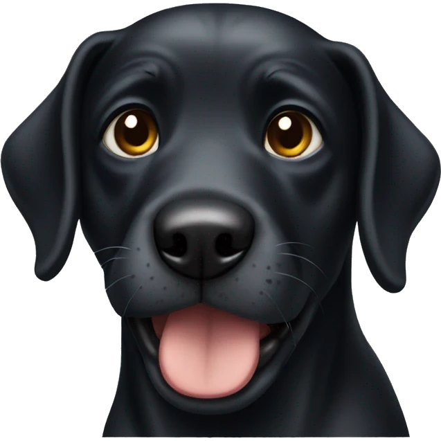 black dog emoji