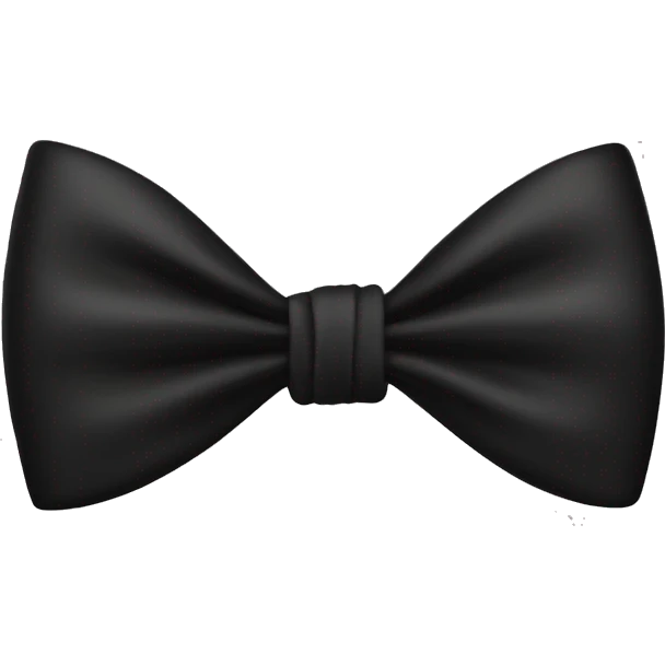 Black bow emoji