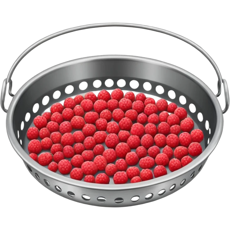 Un tamis avec des trous pour tamiser des baies de sichuan emoji