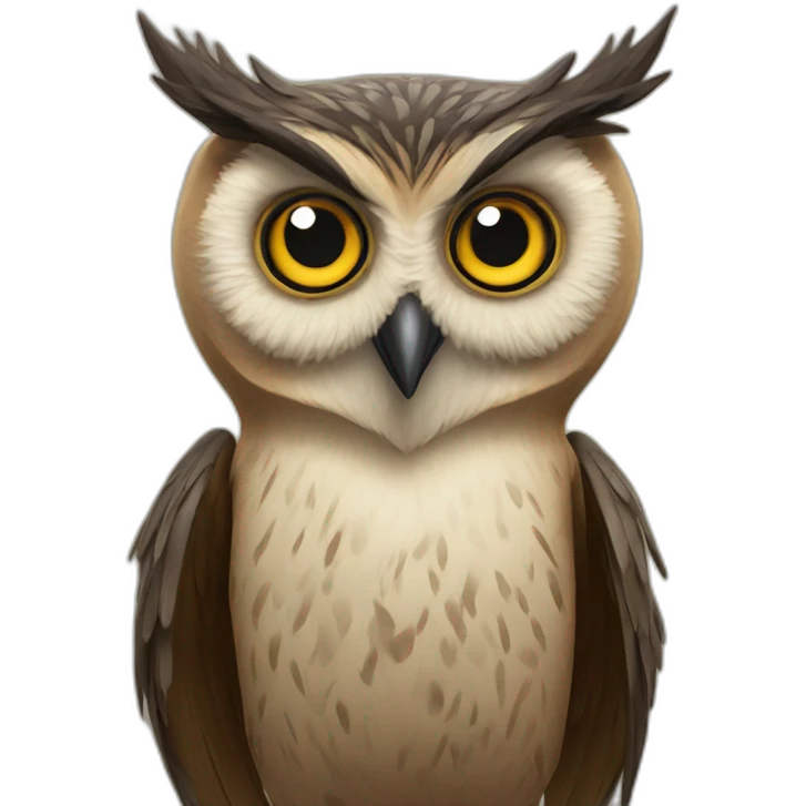 crazy owl emoji
