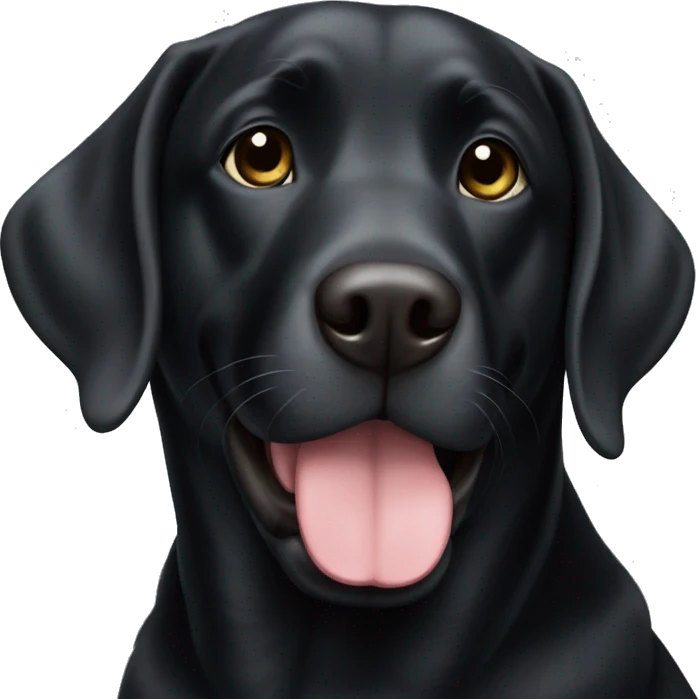 black lab emoji