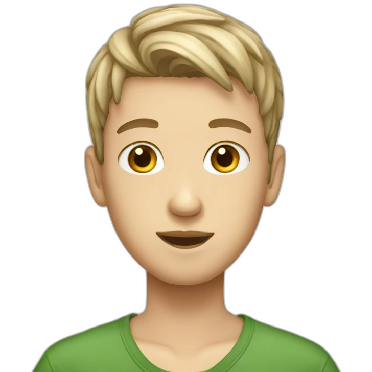 A white boy teenager wearing bandana  emoji