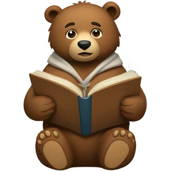 bear with a book emoji