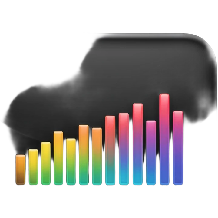 full black audio spectrum emoji