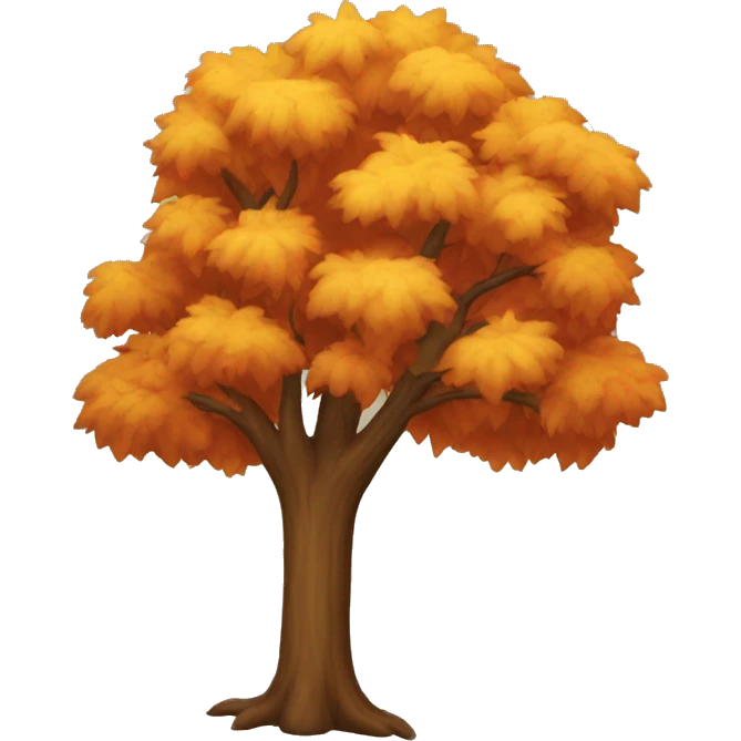 Fall tree emoji