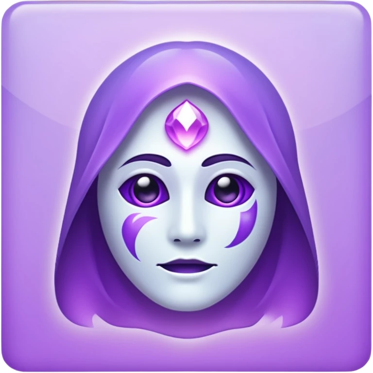 glitter cian and purple phantom emoji