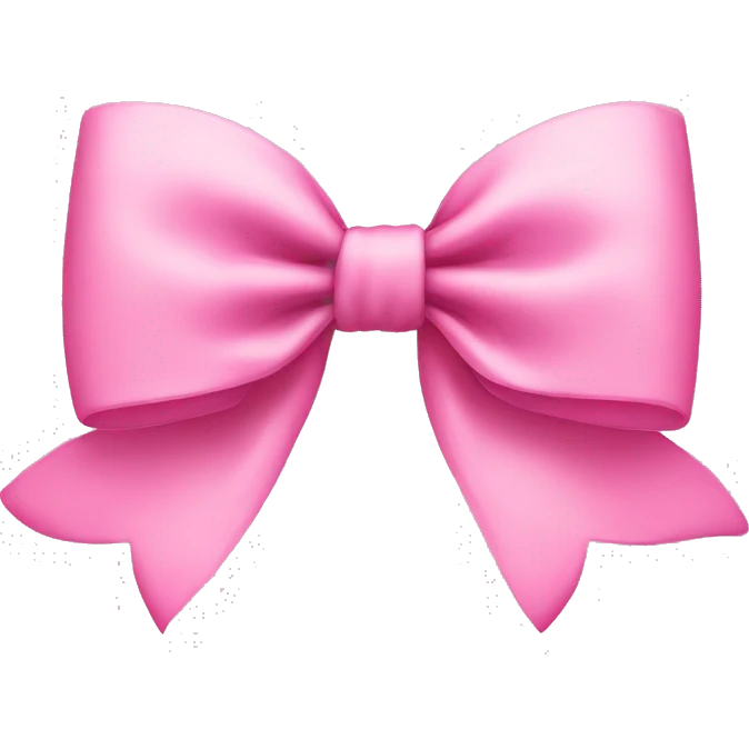 Cute pink bow emoji