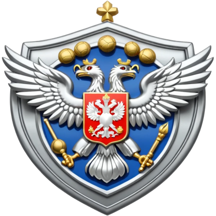 russia sport silver crest emoji