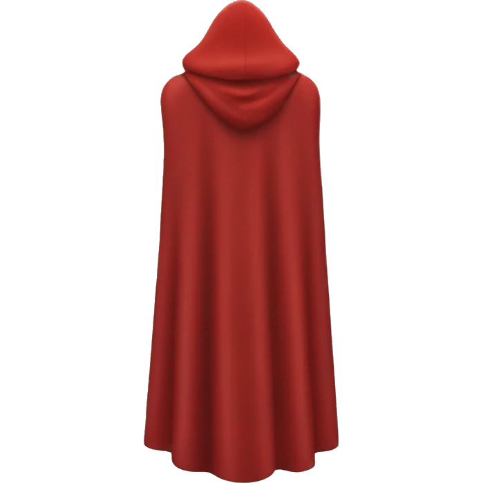 red hero cape back view emoji