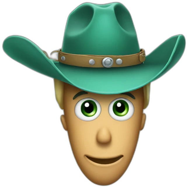 Plankton in a cowboy hat emoji