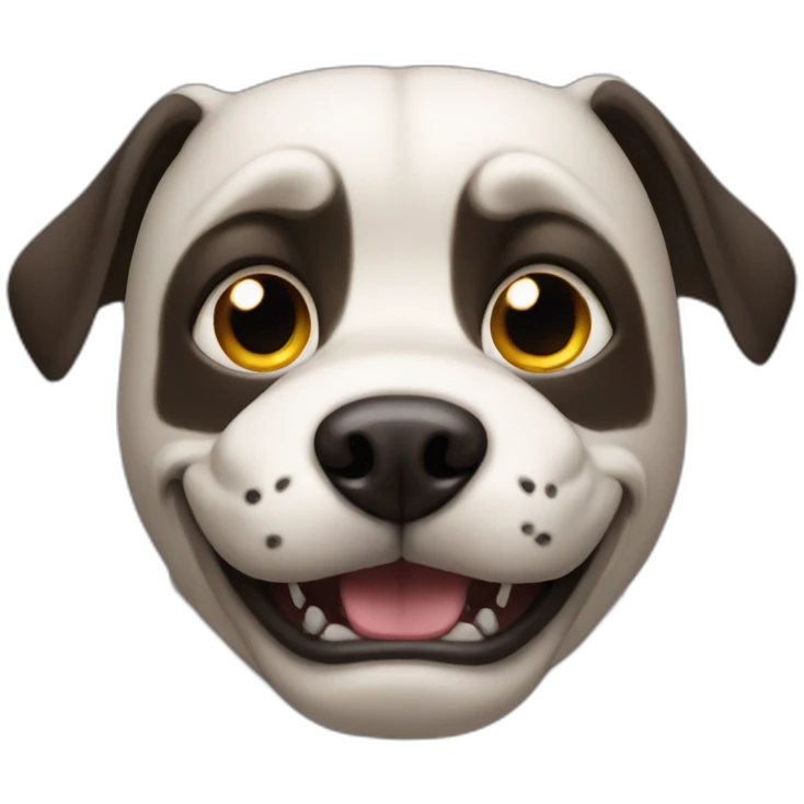 evil dog emoji