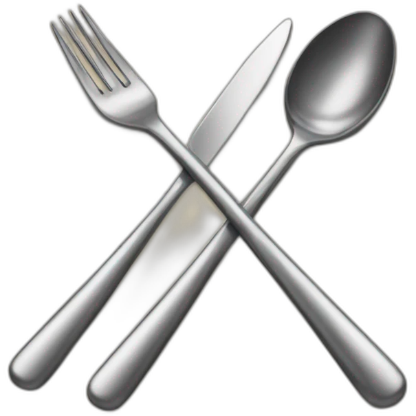 fork knife spoon crossed emoji