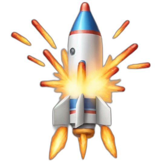 rocket fire cracker emoji