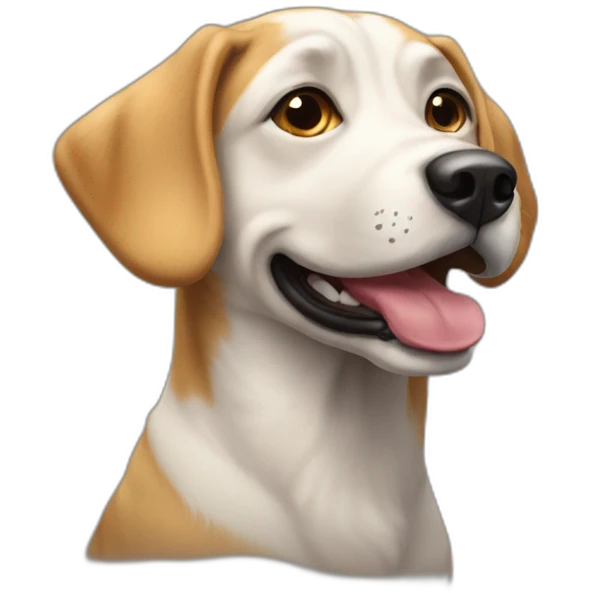 Un chien sur un chien emoji
