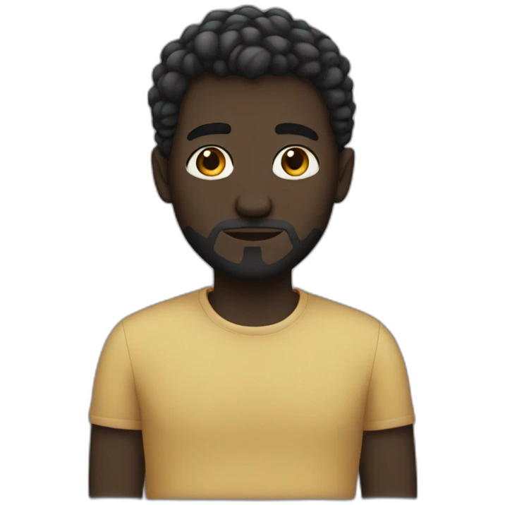 Dark man white girl emoji