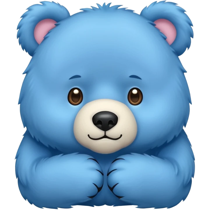 Blue bear emoji