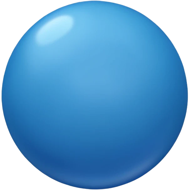 blue bouncy ball emoji