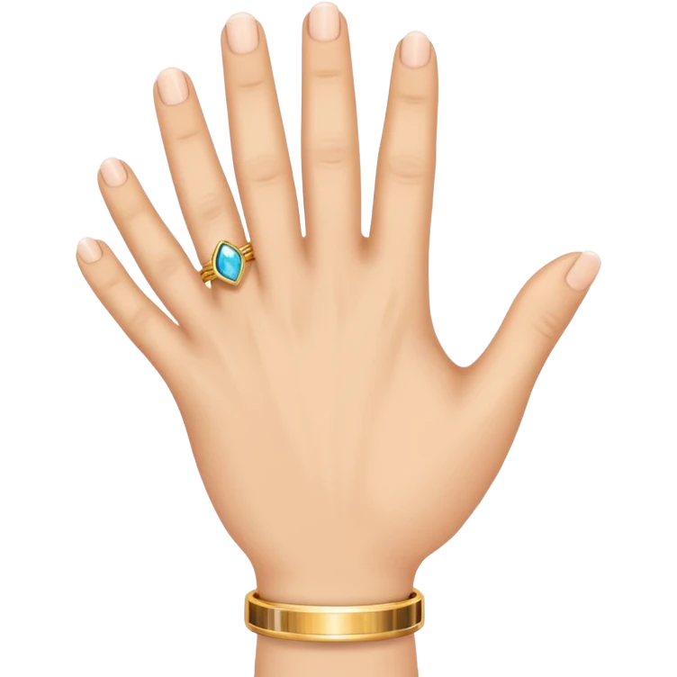 Hand with r emoji