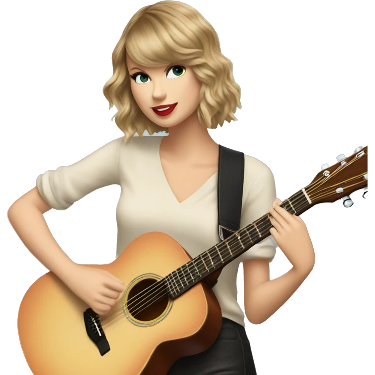 Taylor swift playing the guitar  emoji