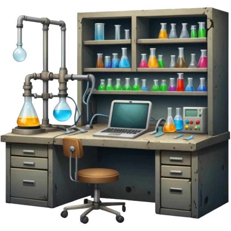 Secretive lab in a deserted place  emoji