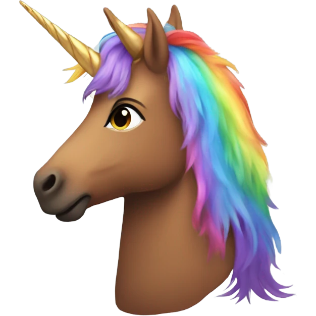 Centaur with rainbow fur and unicorn horn emoji