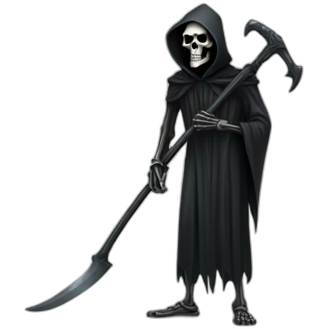 grim reaper standing with a scythe  emoji