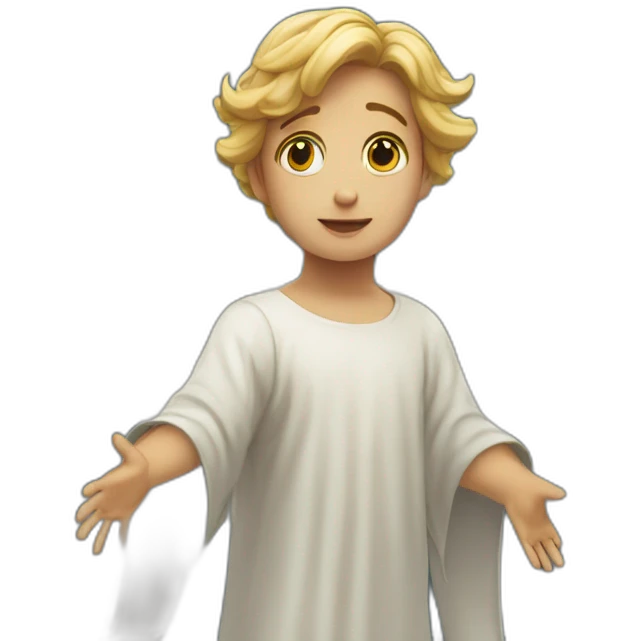 Angel llorando con alas emoji