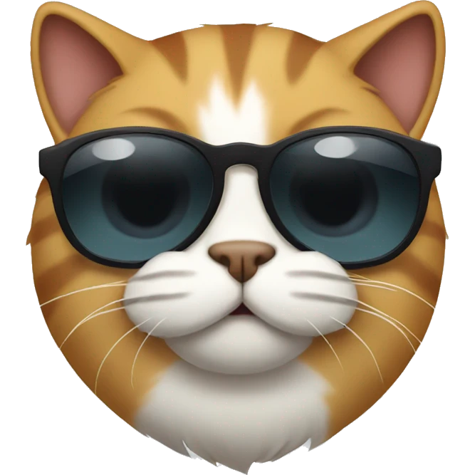 Cat with sunglasses emoji