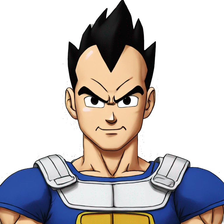 Vegeta from dragon ball z emoji