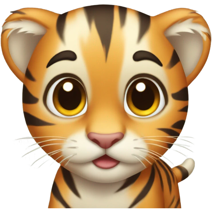 Cutie baby tiger  emoji