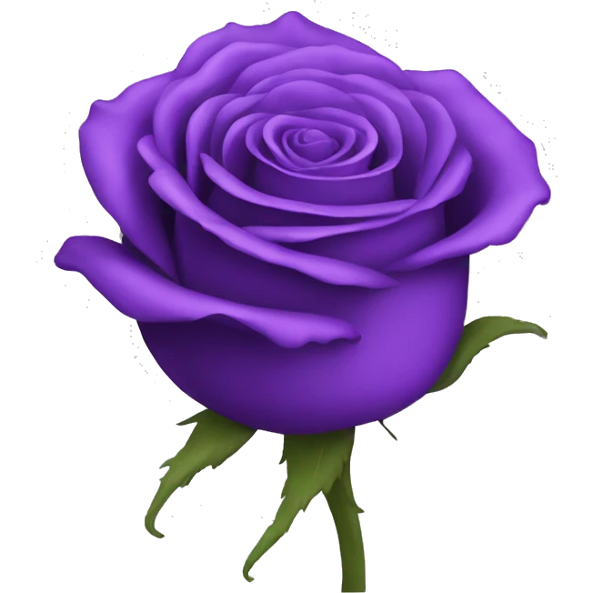 one purple rose emoji
