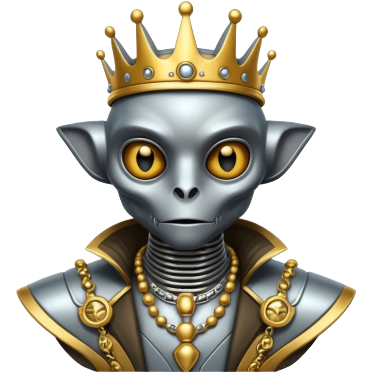 alien king robot mix with ancient animals gangster emoji