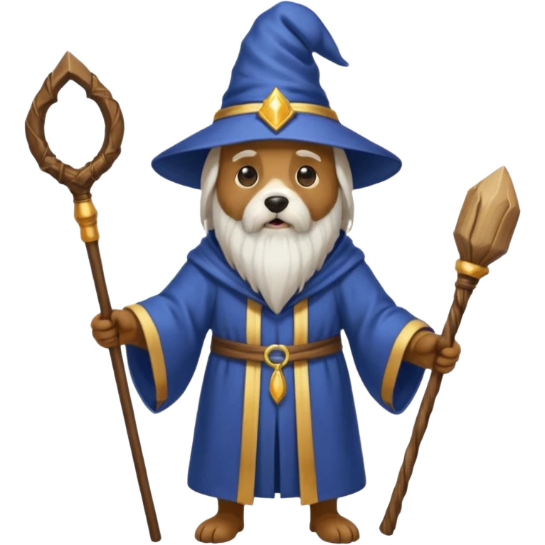 Dog wizard emoji