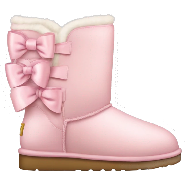 Light pink uggs with bows emoji