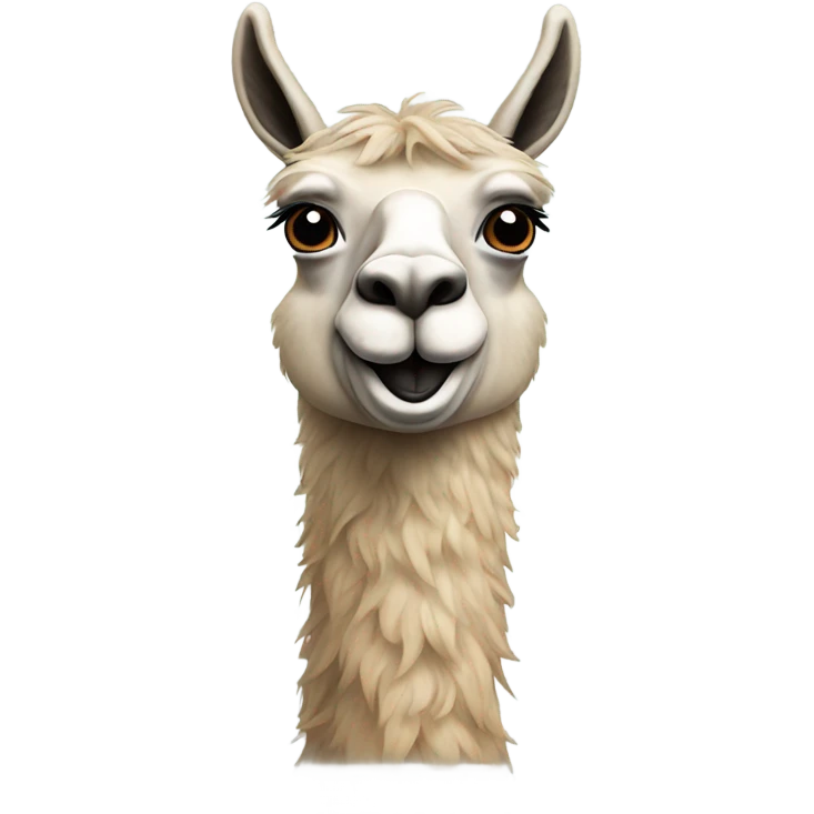 Mustache on llama  emoji
