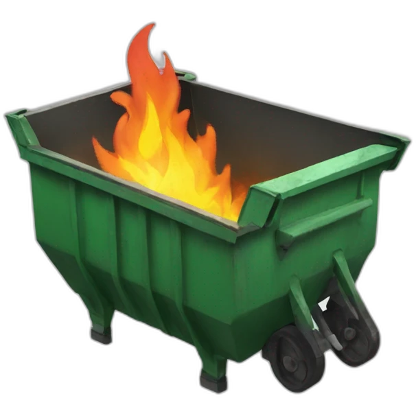 dumpster fire emoji