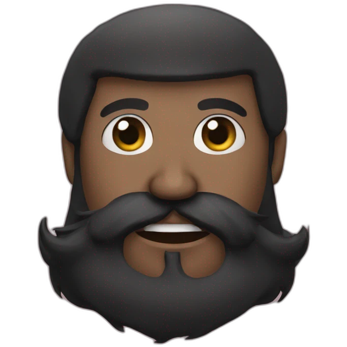 shamil' with big black beard emoji