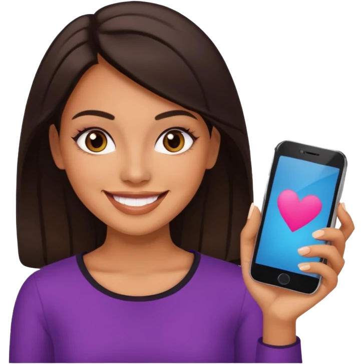 Une tik tokeuse emoji