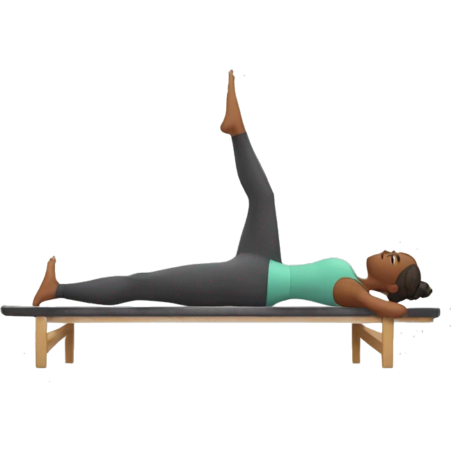 Woman doing pilates emoji