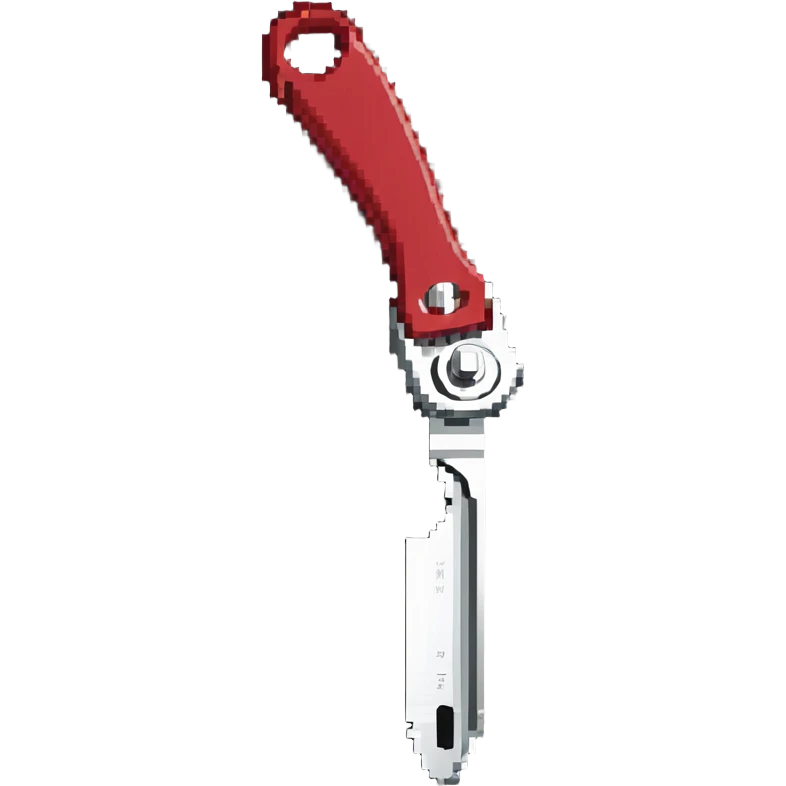 metal can opener with red handle emoji