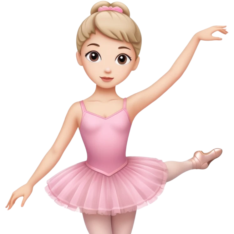 ballerina in pink outfit  emoji