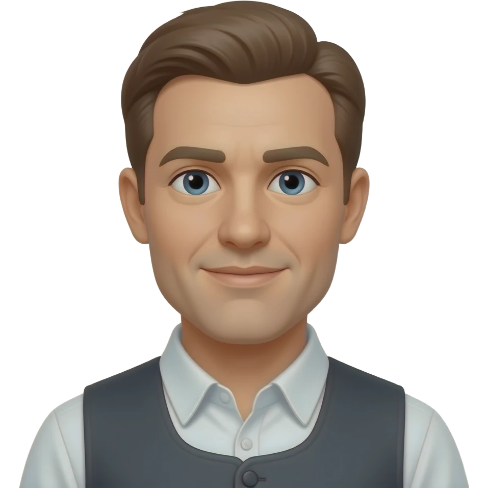 Amish white man with not hat and small chin hair emoji