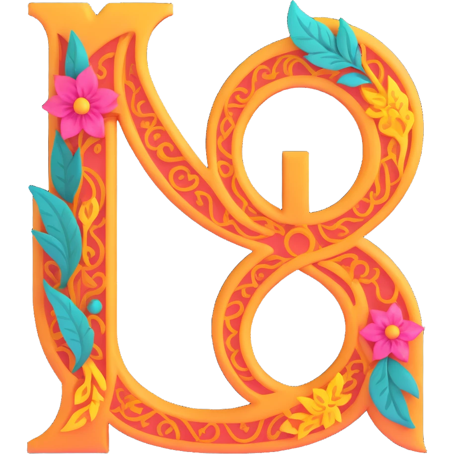 recognizable typical sign of the singer prince in the form of a male - female sign filled with exotic ornaments without a face emoji