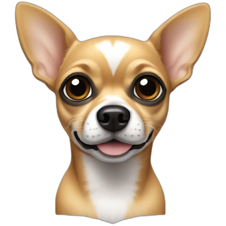 Chihuahua avec des taches noires  emoji