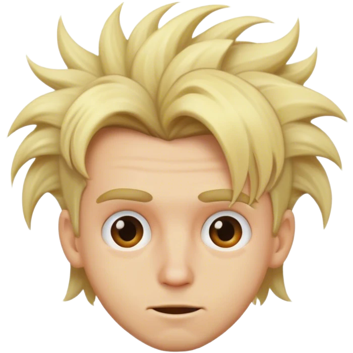 blonde male crazy hairstyles emoji