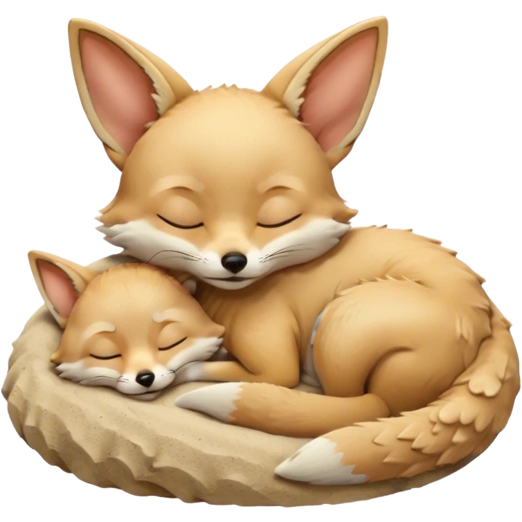 fennec sleeping emoji