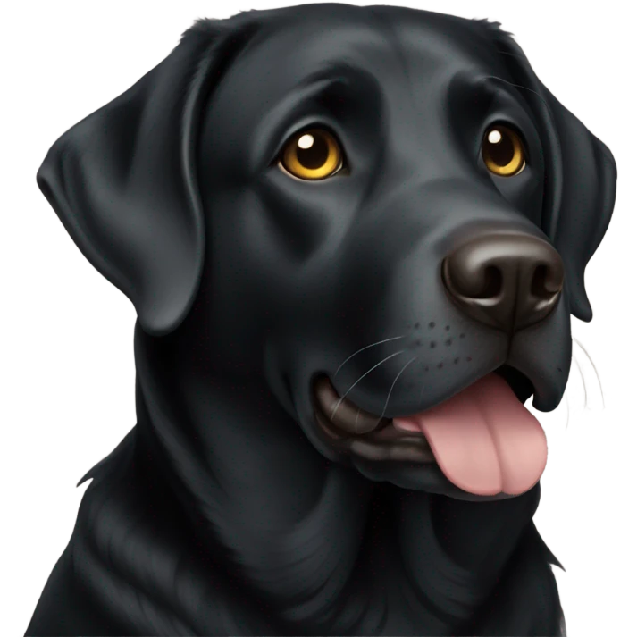 Old black lab emoji