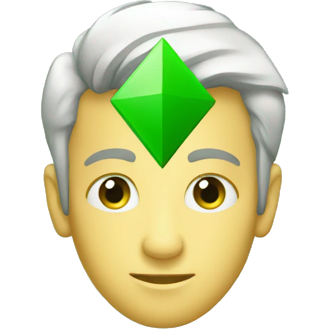 green rhombus emoji