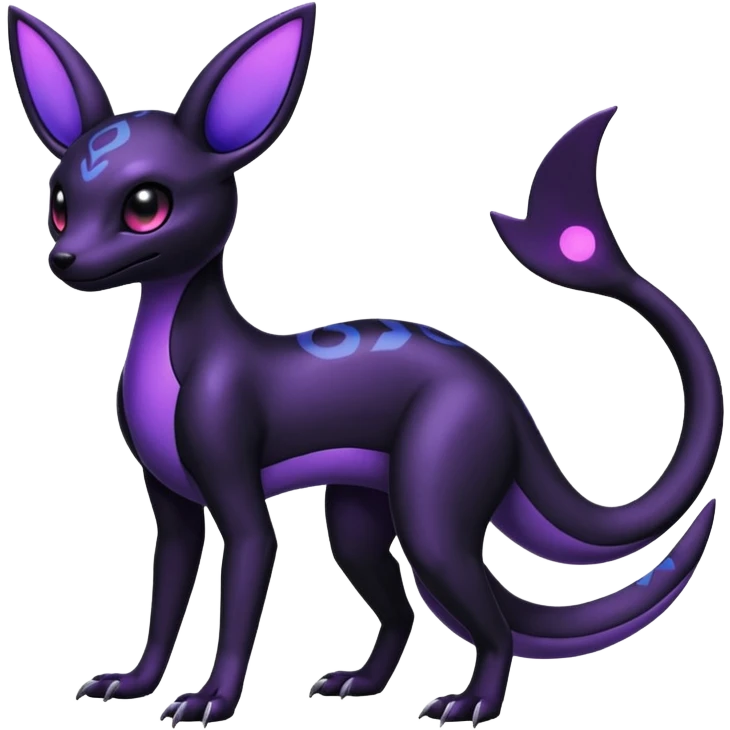 Salandit-Umbreon-Fakémon-hybrid-creature (full body)  emoji